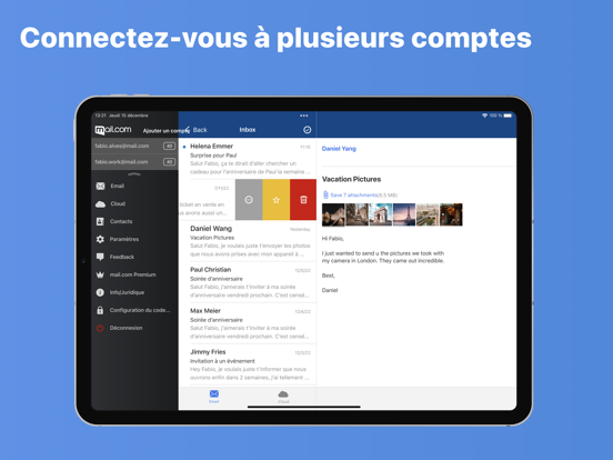 Screenshot #6 pour mail.com - boite email & cloud
