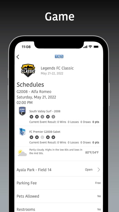 Legends FC Tournaments Screenshot