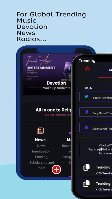 Twend App (Trendings & Radios) Screenshot