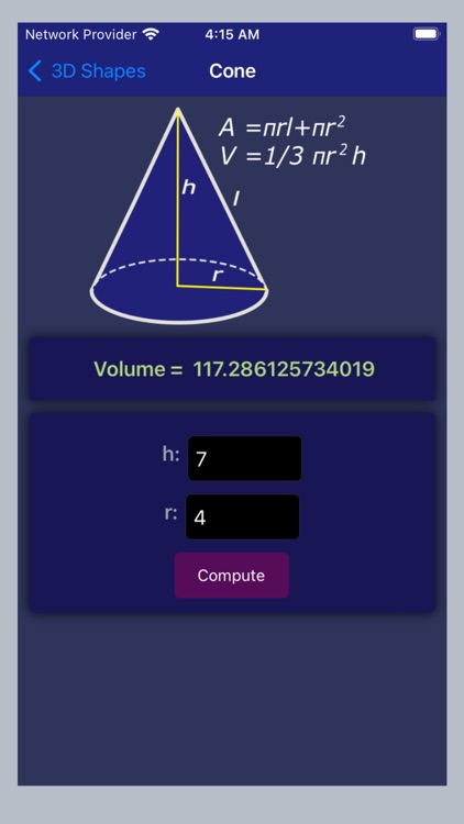 Area and Volume Calc lite screenshot-3