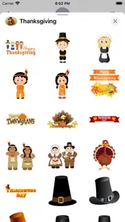 fun thanksgiving stickers iphone screenshot 2