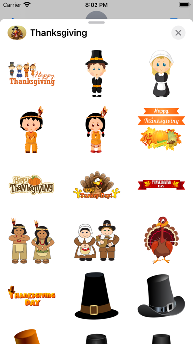 Fun Thanksgiving Stickersのおすすめ画像2