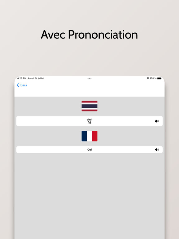 Dictionnaire Thaï-Français iPad screenshot 4 - Reference app