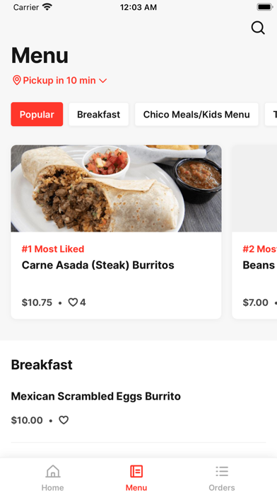 Chico's Taqueria Screenshot