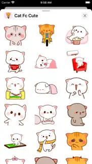 cat cute - fc sticker iphone screenshot 1