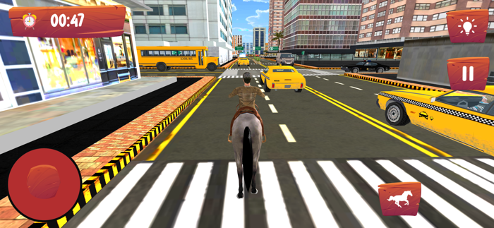 Wild Horse City Simulation 3D