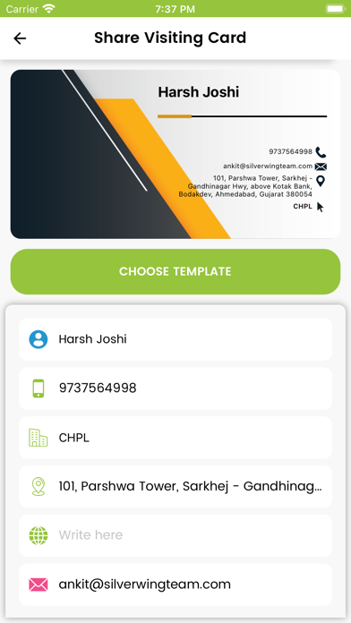 MCMA Vendor Screenshot