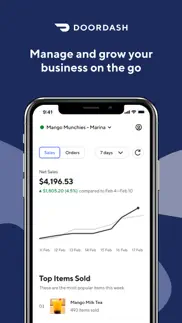 doordash - business manager iphone screenshot 1