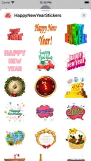 happy new year - cool stickers iphone screenshot 2