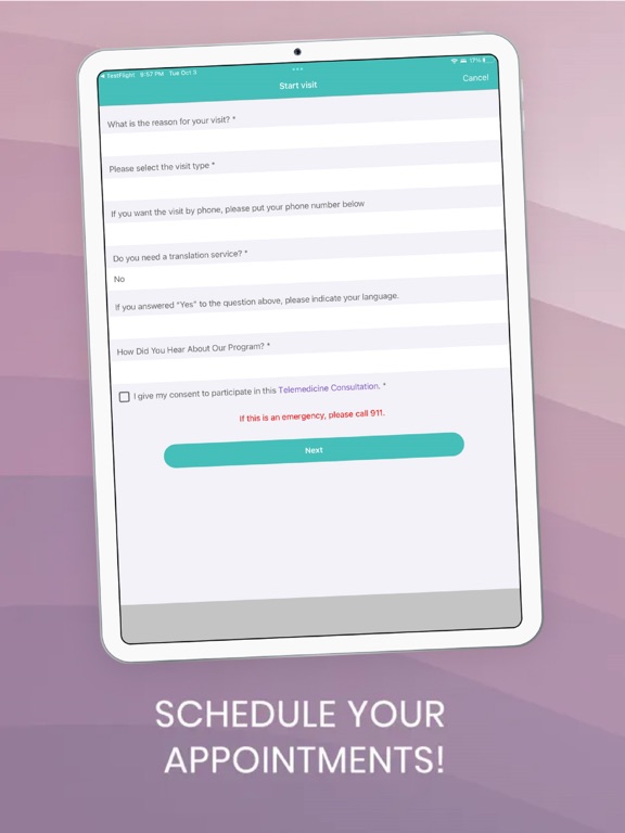 BabyLiveAdvice iPad screenshot 2 - Medical app