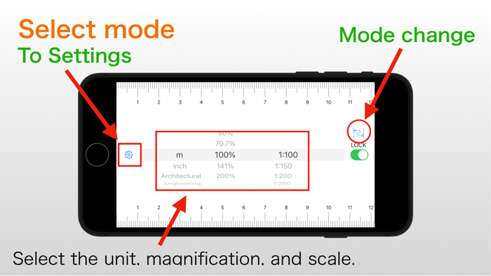 Scale Ruler - various measures