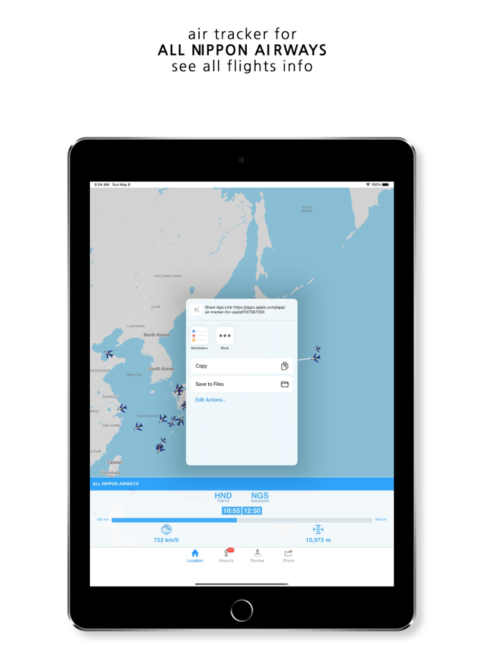 Tracker For All Nippon Airways
