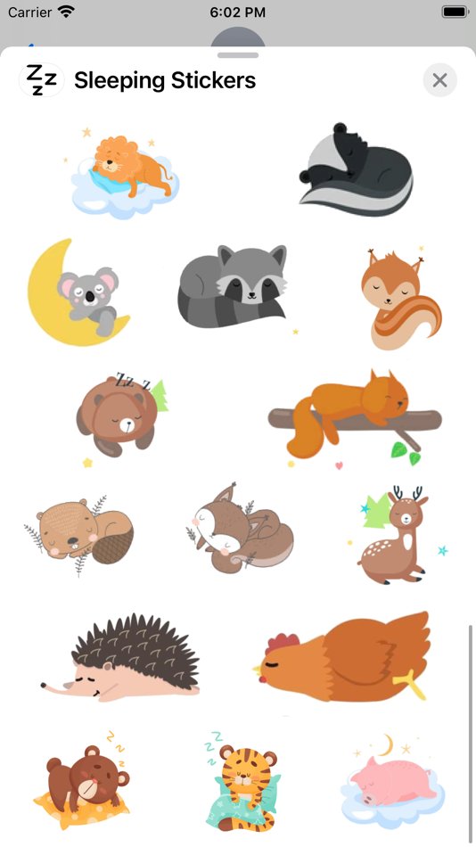 #3. Sleeping Stickers (iOS) 由: Paul Scott