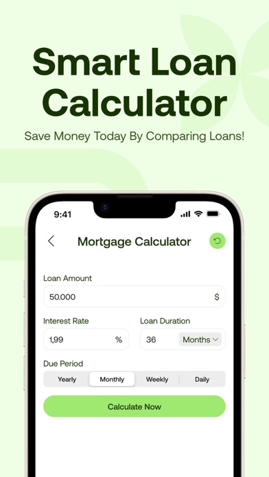 Loan Calculator Mortgage Rate Screenshot