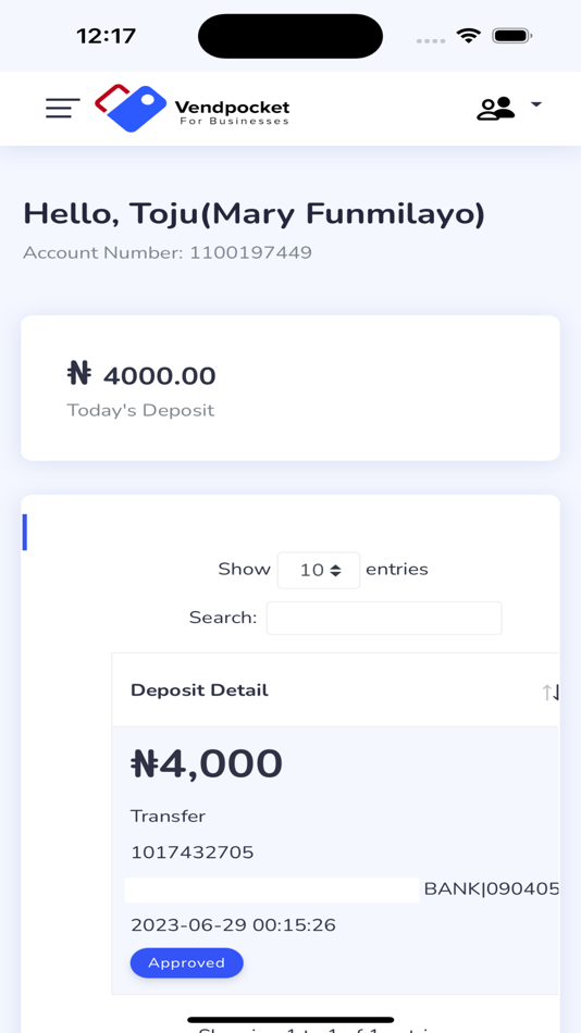 #4. VendBranch (iOS) 由: Rehoboth Microfinance Bank