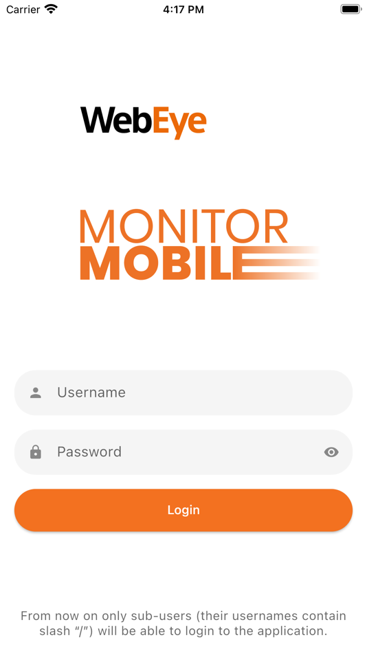 #1. Monitor Mobile (iOS) Podle: WebEye Telematics Zrt