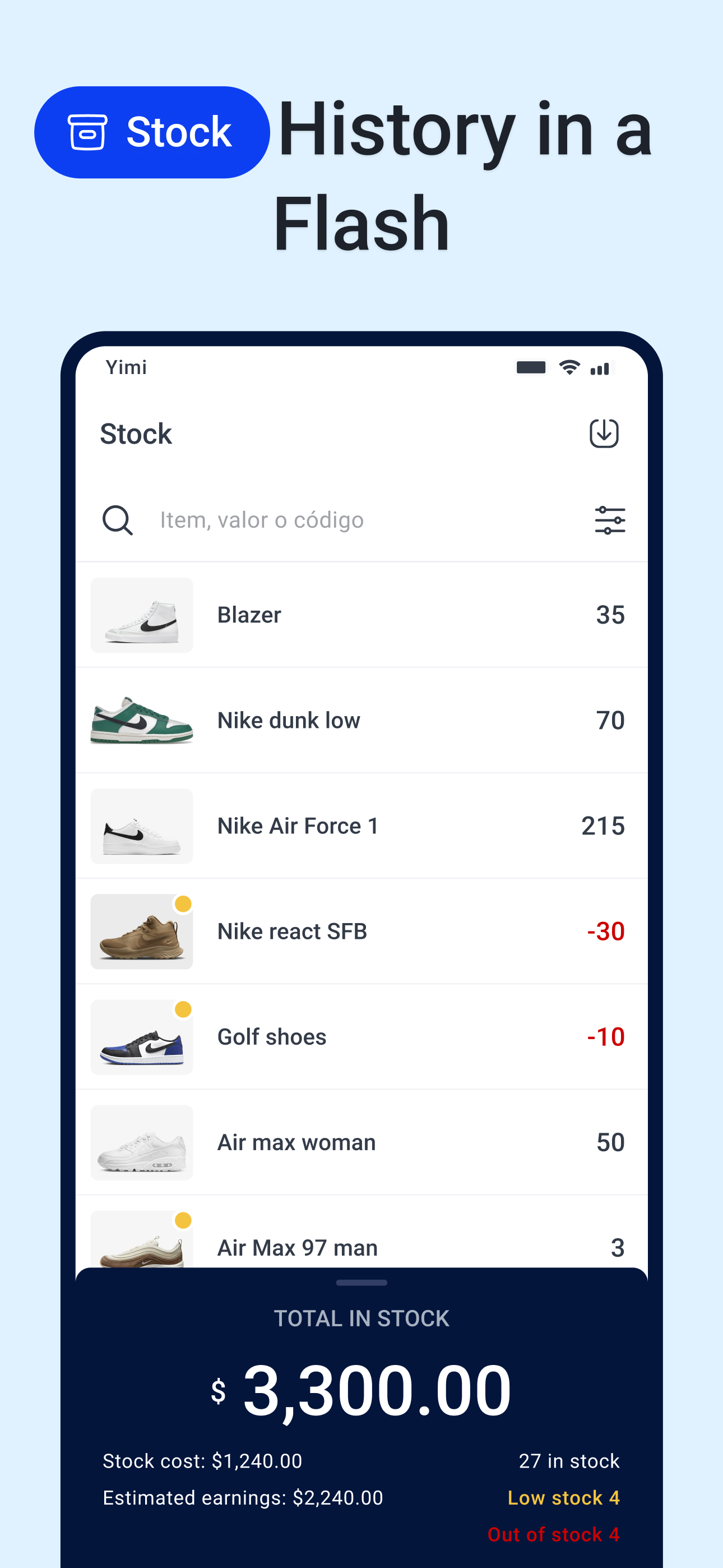 Yimi POS: Sales & Expenses