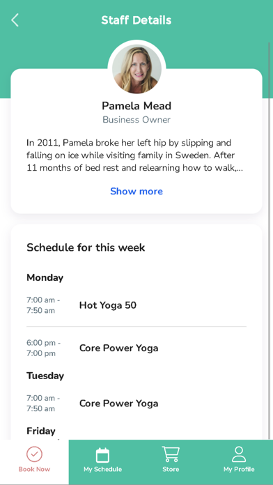 Manipura Yoga Brookfield Screenshot