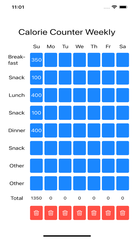 #1. Calorie Counter Weekly Tracker (iOS) 来自: Anthony Tietjen