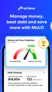 achieve molo - money left over iphone screenshot 1