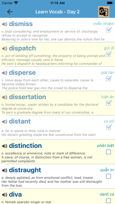4000 SAT Vocabulary Screenshot