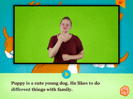 A Day in Puppys Life iPad screenshot 4 - Book app