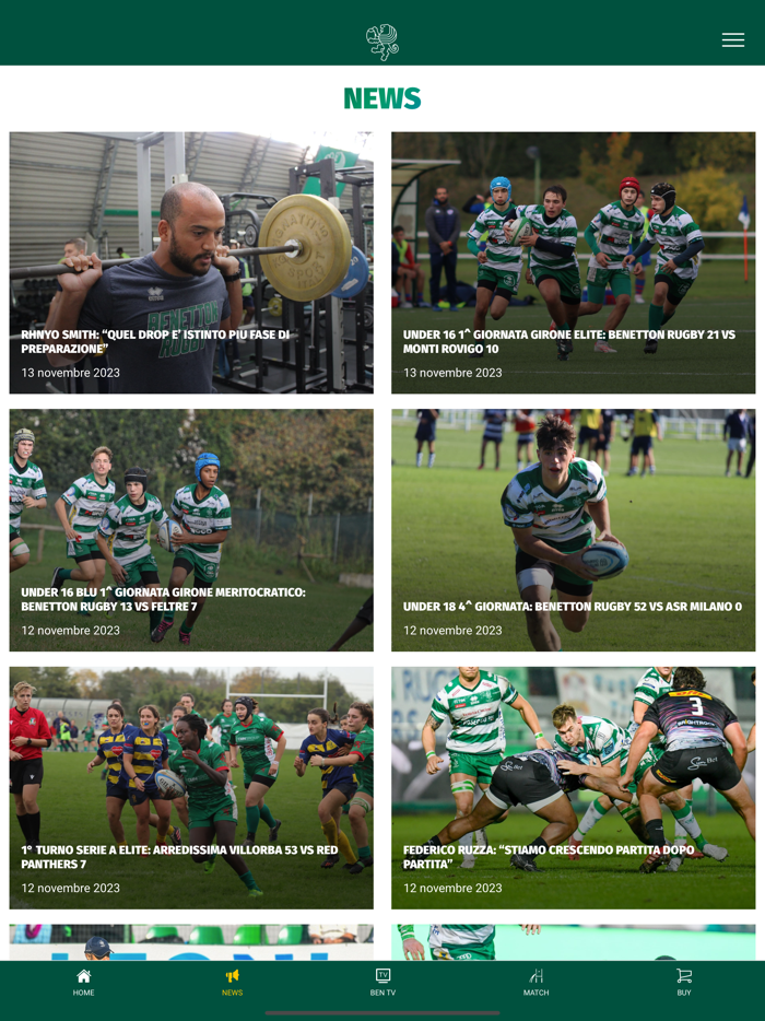 Benetton Rugby Official App