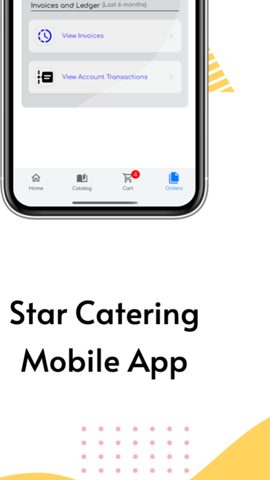 Star Catering App Screenshot