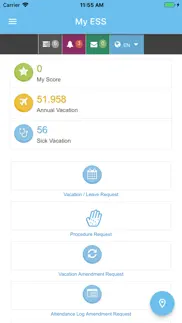 my ess employee self service iphone screenshot 2