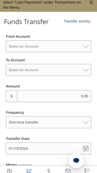 Founders FCU – Mobile Banking Screenshot