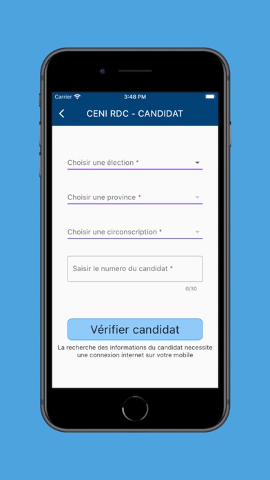 CENI RDC Mobile Screenshot