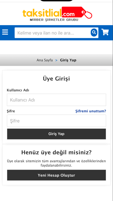 Taksitlial Uygulaması Screenshot