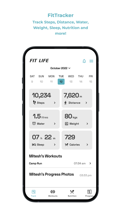 FitLife Health Club Screenshot