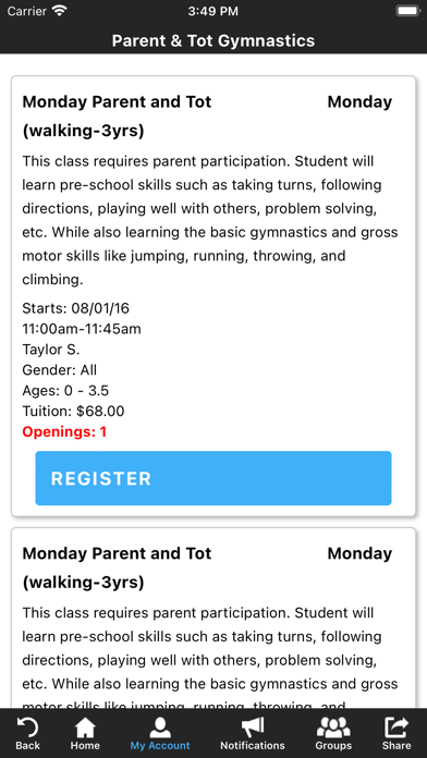 Empire Gym & After School Screenshot
