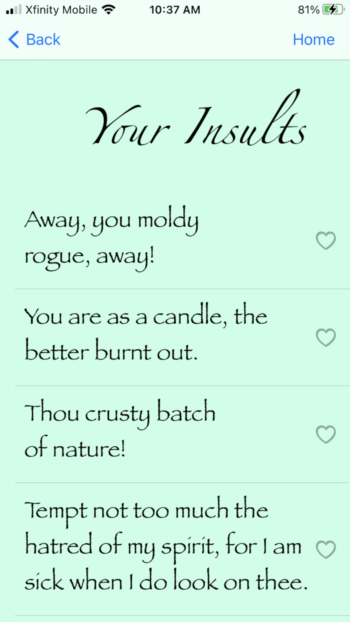 ShakeSpear – Insult Generator