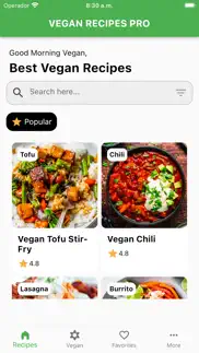 vegan recipes pro iphone screenshot 1