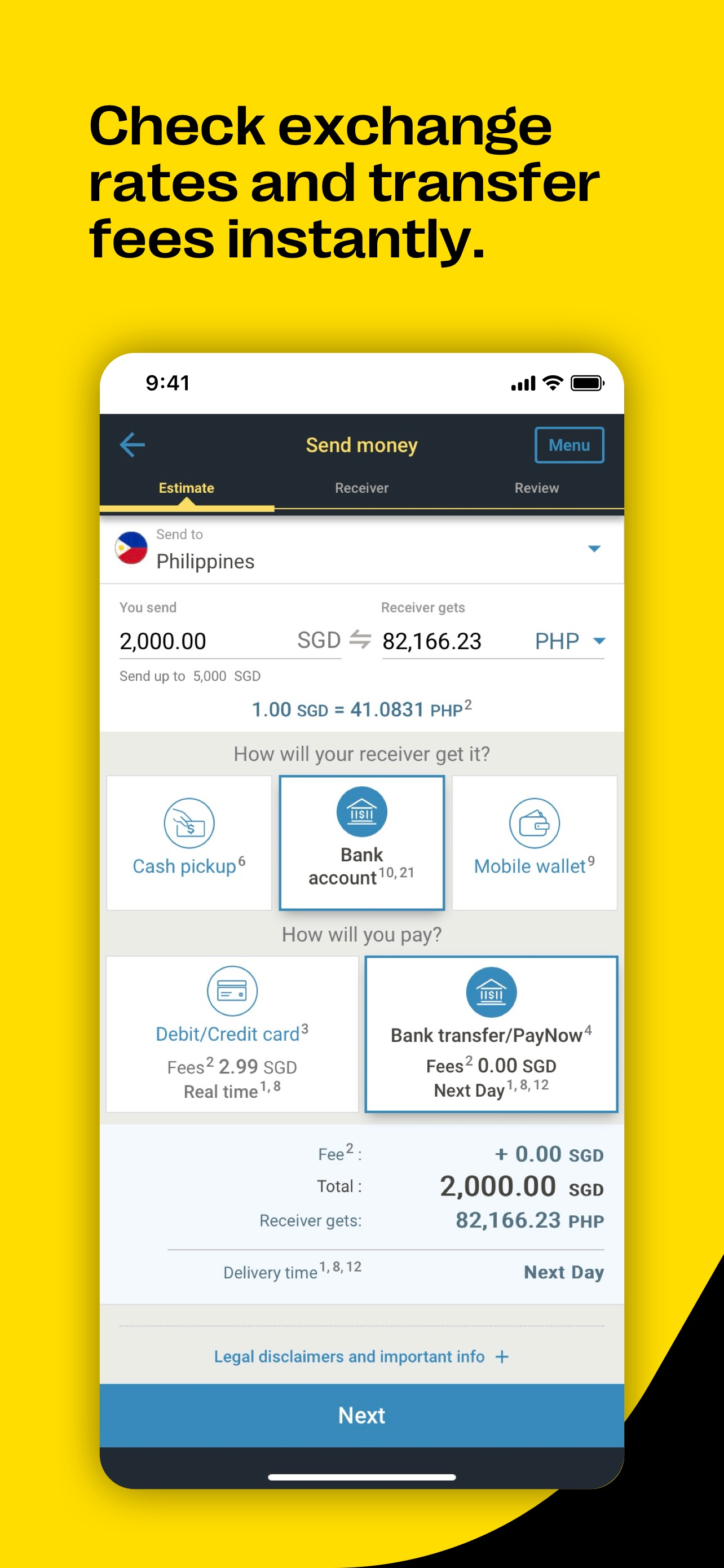 Western Union Send Money SG