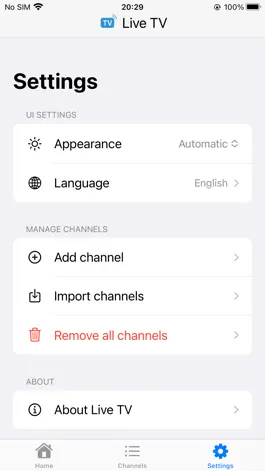 Game screenshot Live TV Player hack