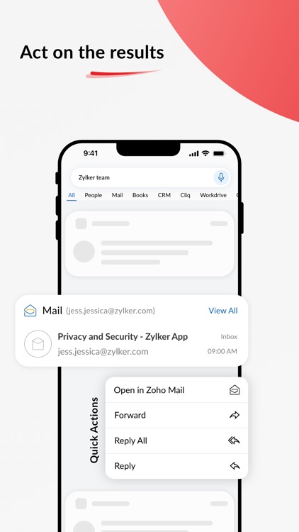 Search across Zoho- Zia Search screenshot-3