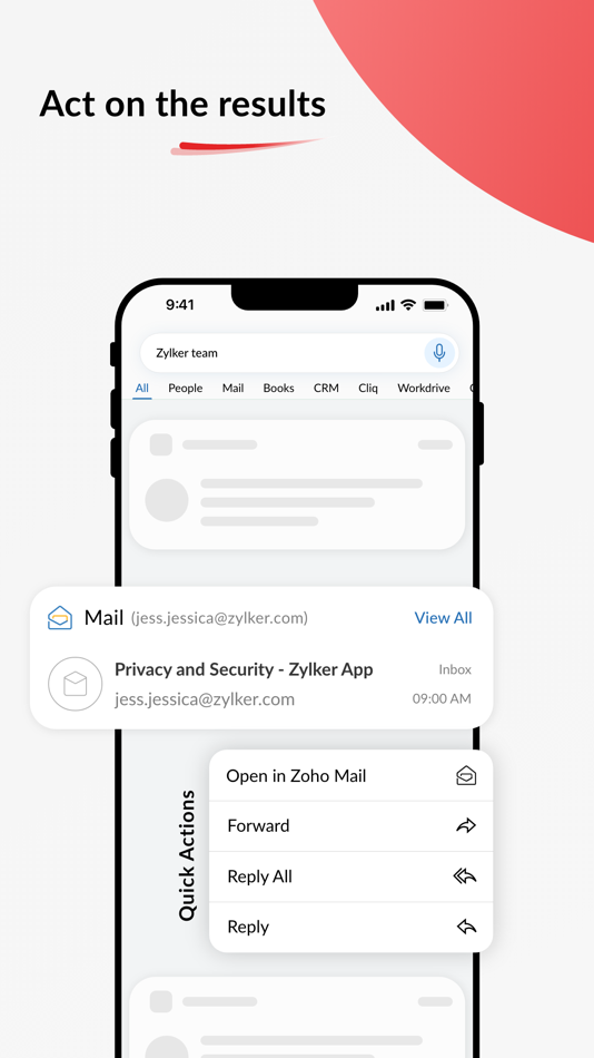 #4. Search across Zoho- Zia Search (iOS) 由: Zoho Corporation