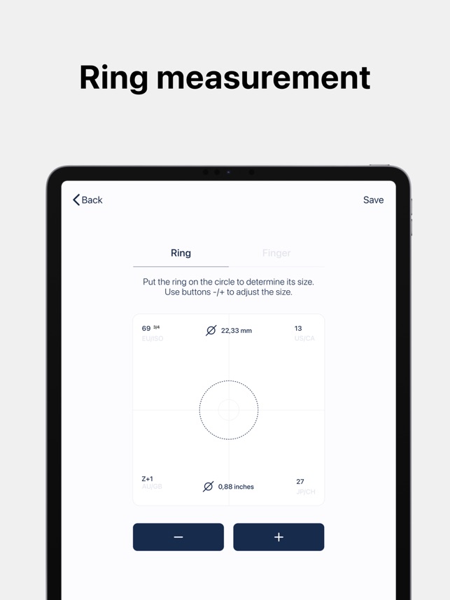 Ring Sizer Pro - Mobile app for iPhone & Android