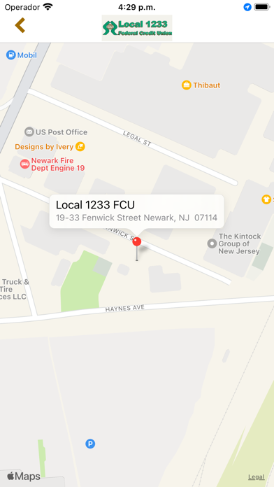 Local 1233 FCU Screenshot