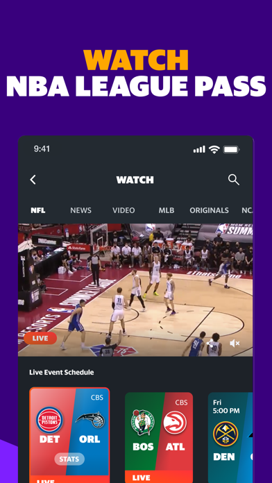 Yahoo Sports: Scores and News Screenshot