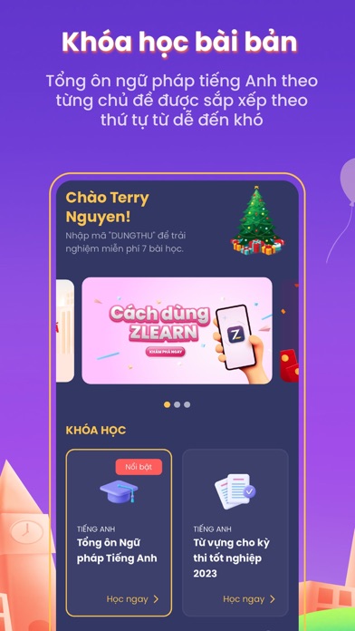 ZLEARN - Ôn thi tiếng Anh THPT Screenshot
