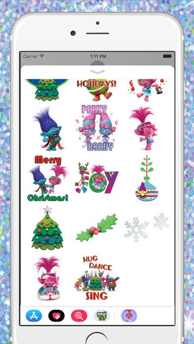 Trolls Holiday Stickers Screenshot