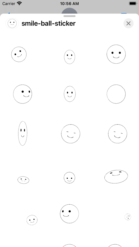 smile ball sticker - 1.1 - (iOS)