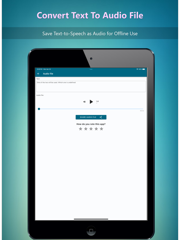 Screenshot #6 pour Text To Speech - Text Reader