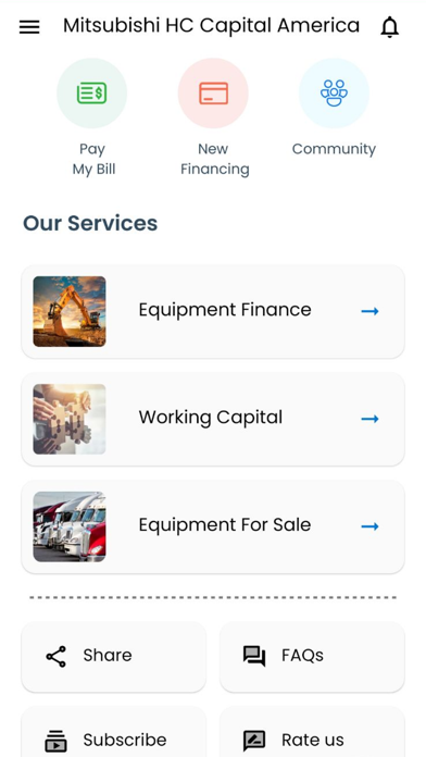Mitsubishi HC Capital America Screenshot