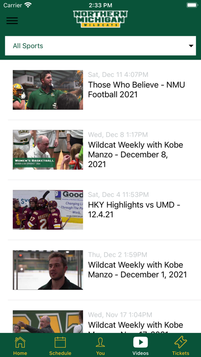 Northern Michigan Wildcats Screenshot