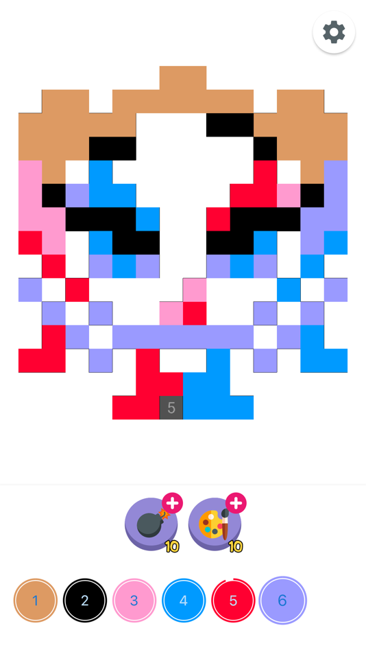 #2. Pixel Coloring Games by Number (iOS) 由: Ilya Morozov